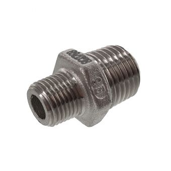 conical reducing double nipple 1/8" x 1/4" 
