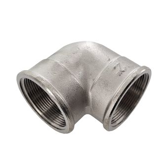Elbow 90°, 2" x 2" ,brass nickel-plated, 