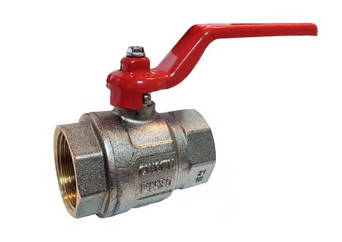 Robinet à bille, FxF, 1 1/4", en laiton,DN32, PN30 