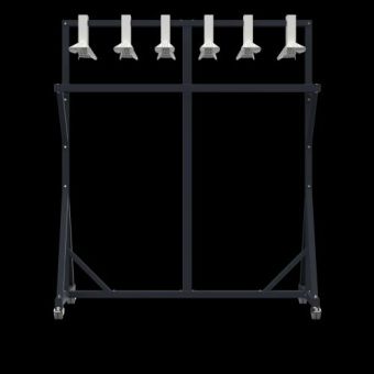 Loading rack / rolling rack with 6 special hanger 