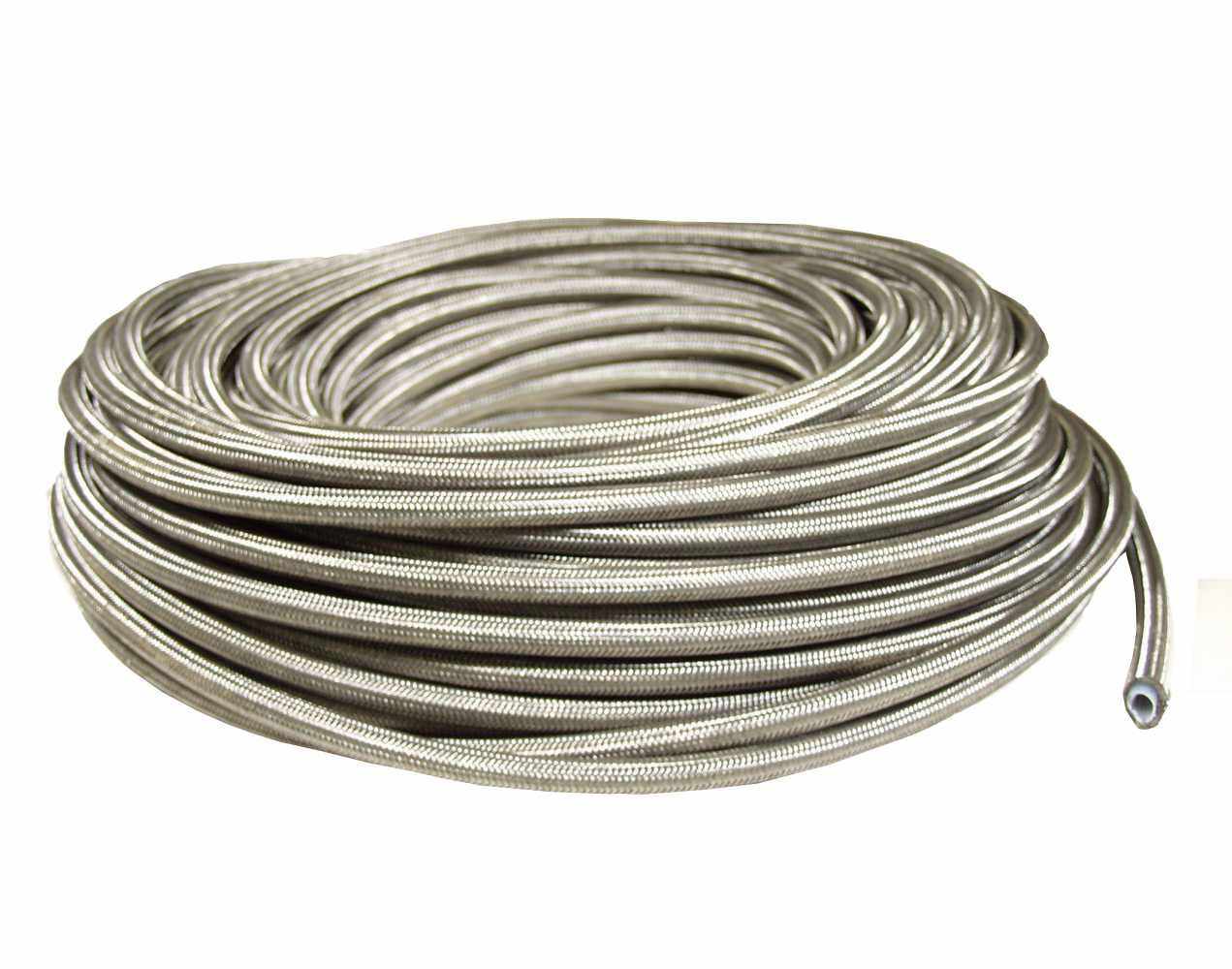 Teflon®-Schlauch mit Edelstahlumflechtung 