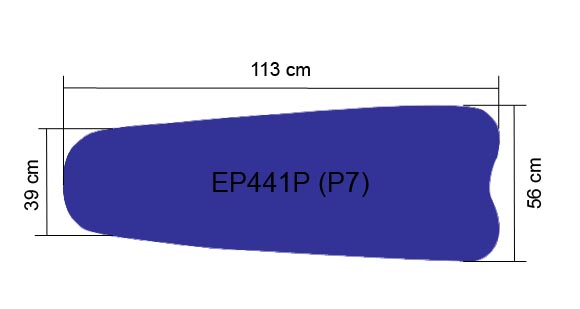 Pressenbezug-Unterplatte EP441P (P7), komplett mit 