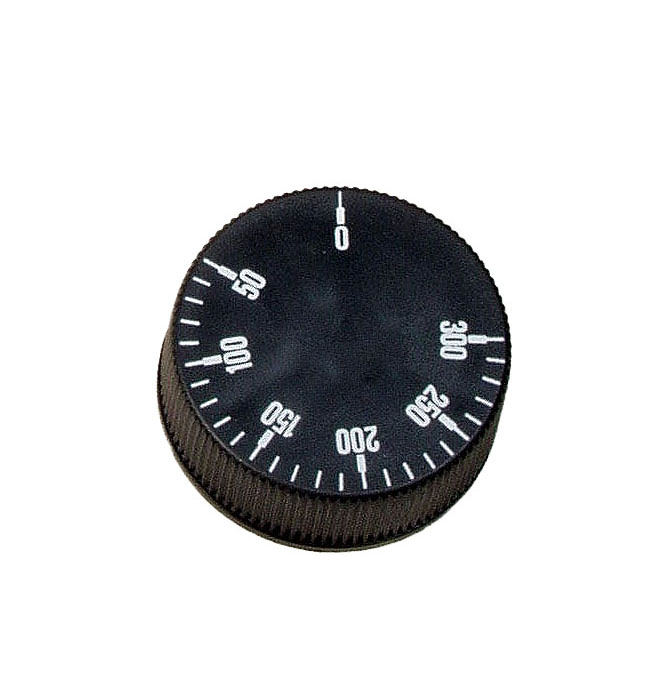 Regelknopf für Thermostate, schwarz 