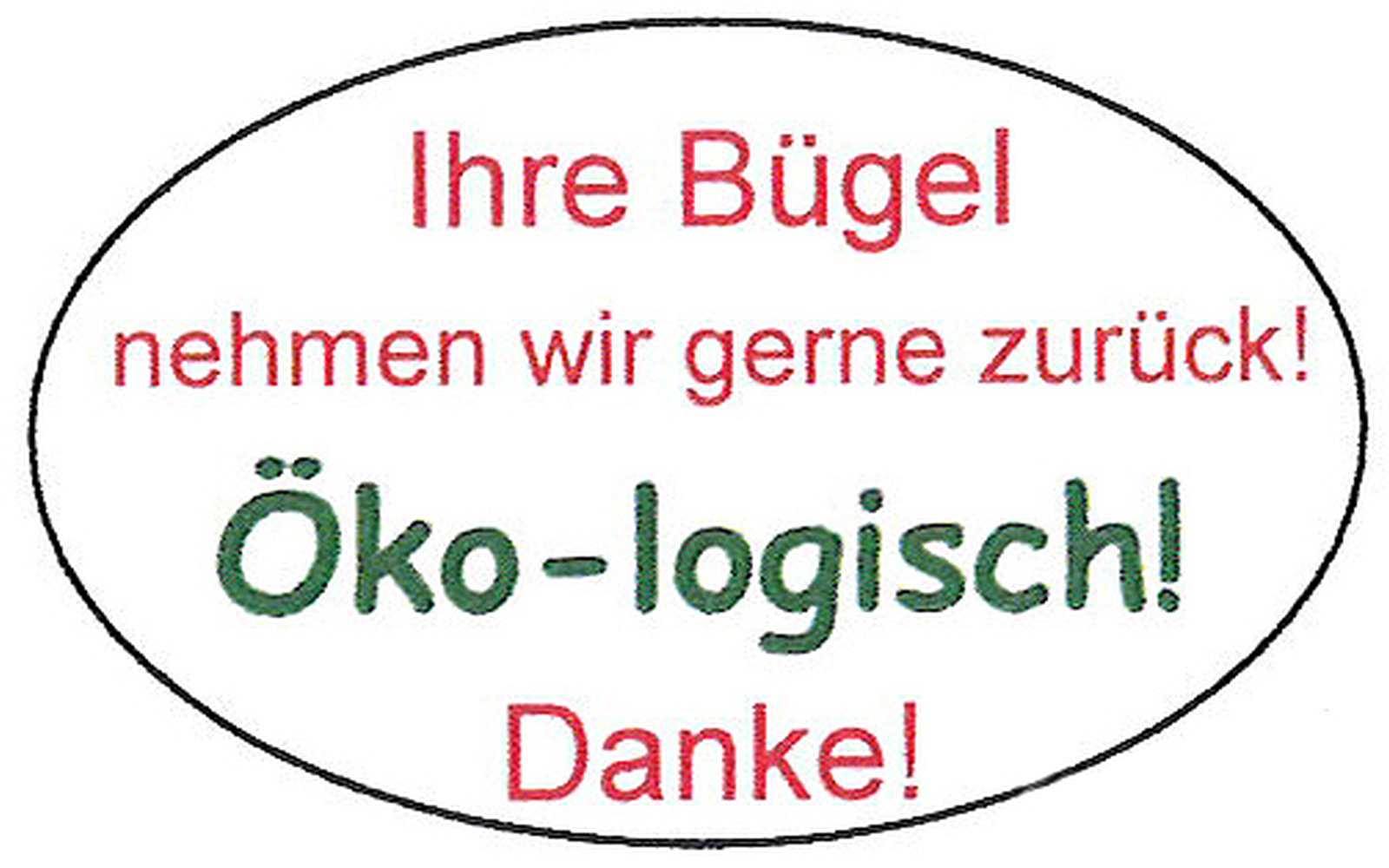 Etiketten Bügelrückgabe, selbstklebend, weiß 