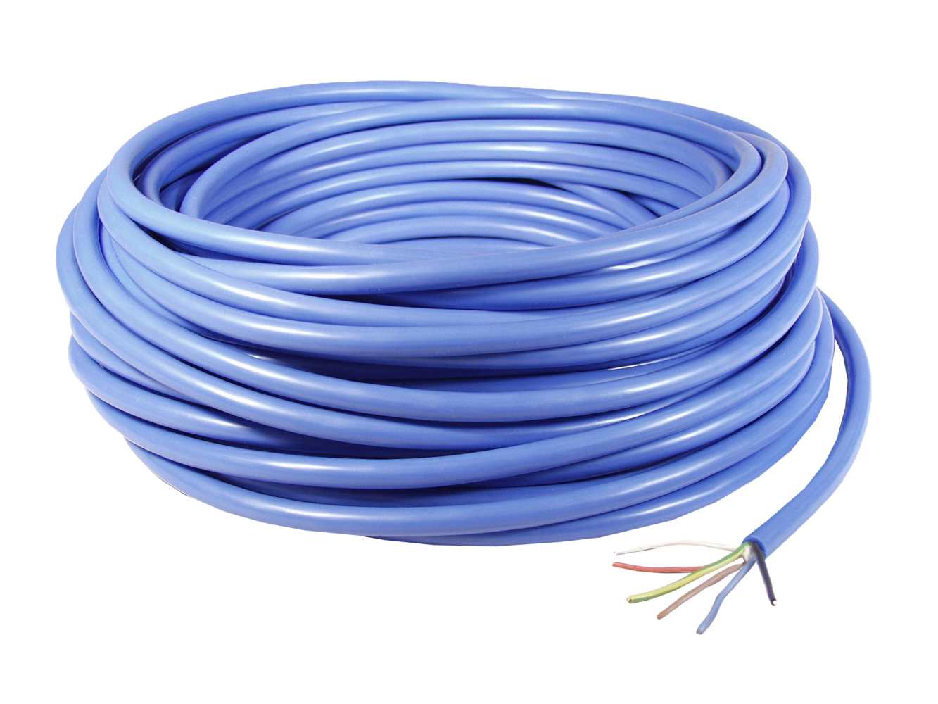 CABLE SILICONE BLEU A 6 BRINS 