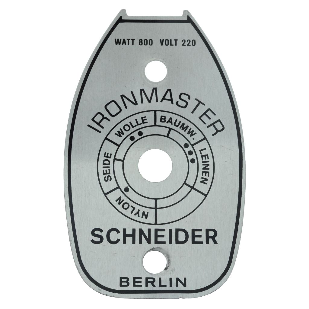 IRON-M 27 (9), Skalenschild Schneider 