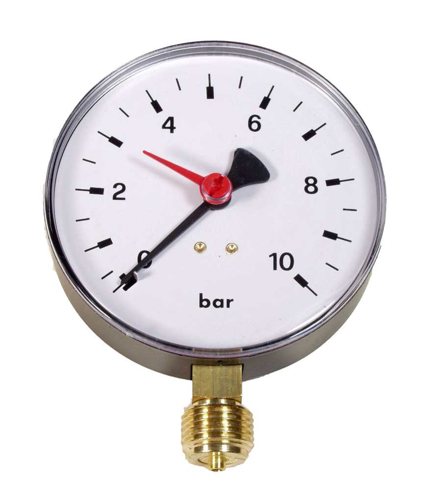 Manometer 010 bar, 1/2", 100 mm HansJoachim SCHNEIDER GmbH