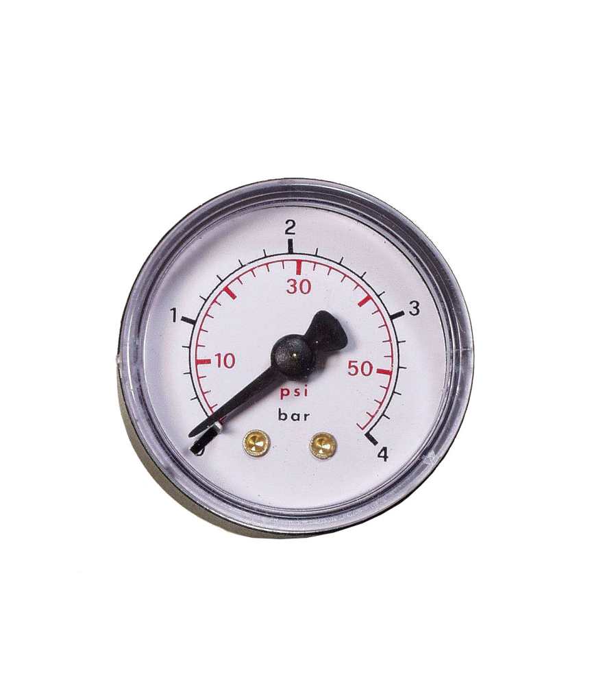 MANOMETER 0-6, 1/4" ,63mm,REAR 