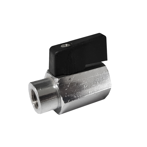 Ball valve Mini F x F, 1/8", 0-10 bar, -10 - +80°C 