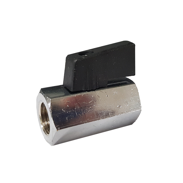 Ball valve Mini F x F, 1/4", 0-10 bar, -10 - +80°C 