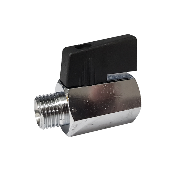 Kugelhahn Mini I x A, 3/8", 0-10 bar, -10 - +80°C  