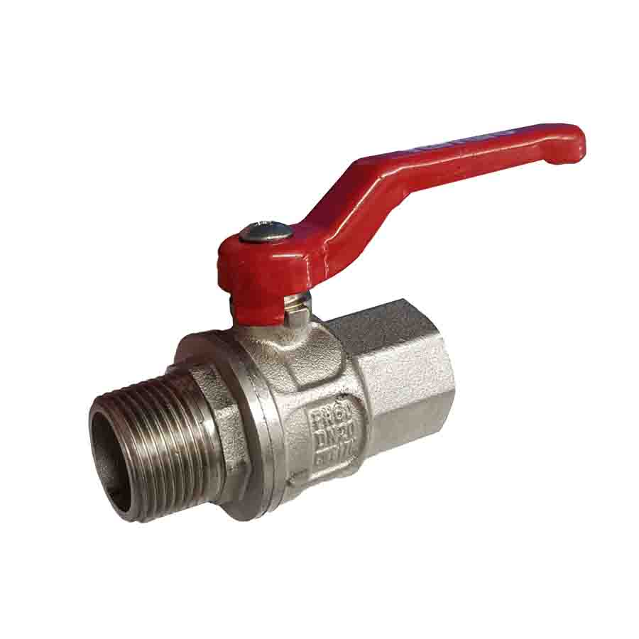 Kugelhahn Messing IxA 1", Länge = 88 mm, PN60 