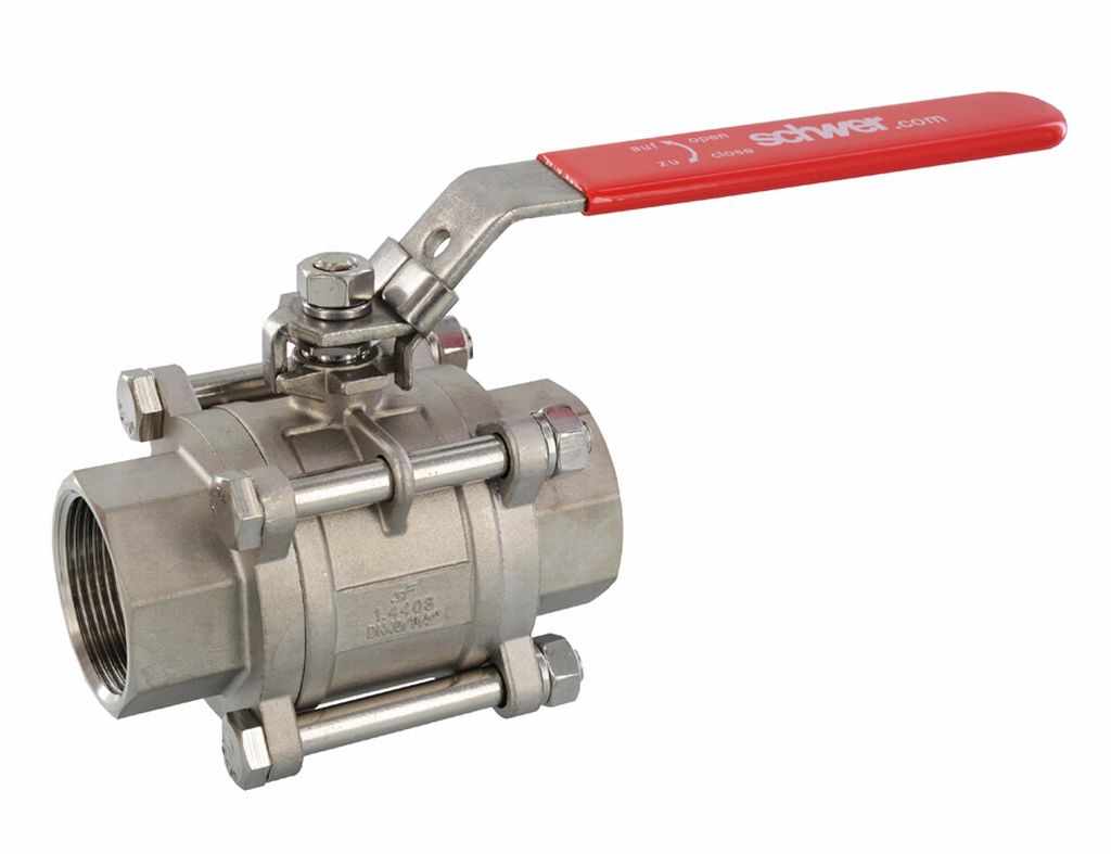 Kugelhahn, Edelstahl, Standard, 1 1/2" für Dampf 