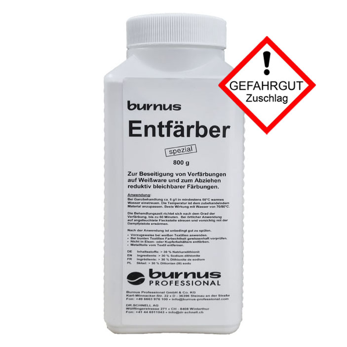 Burnus Entfärber, Reduktionsbleichm., 0,8 kg Dose 
