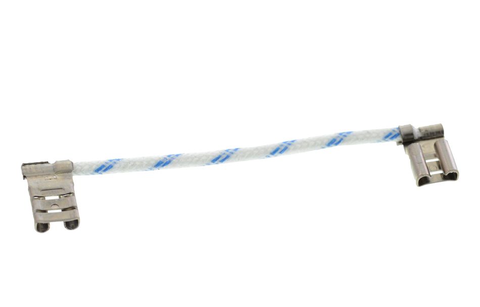 Câble connecteur, L = 75 mm, 2 x cosse fem. 6,3 mm 