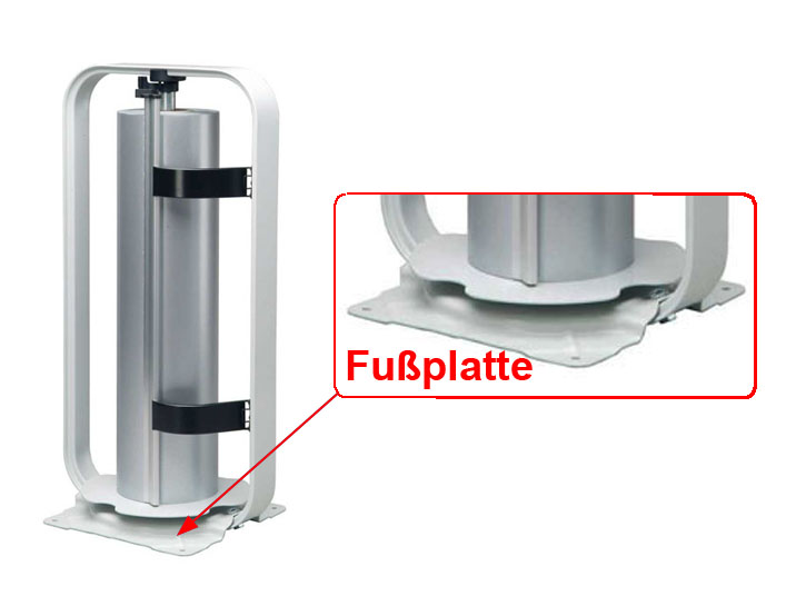 Foot plate for paper / foil dispenser art. 3400175 