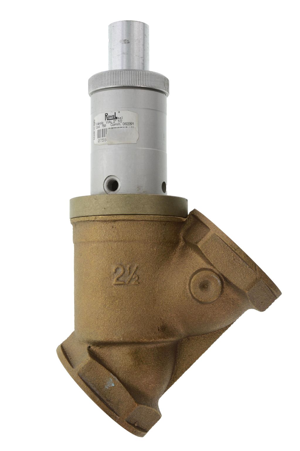 Vanne pneumatique VIAL 2 1/2", 1 voie 