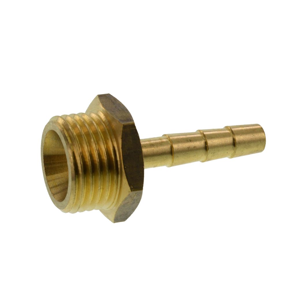 HOSE NOZZLE 1/2"  x 6mm, BRASS 