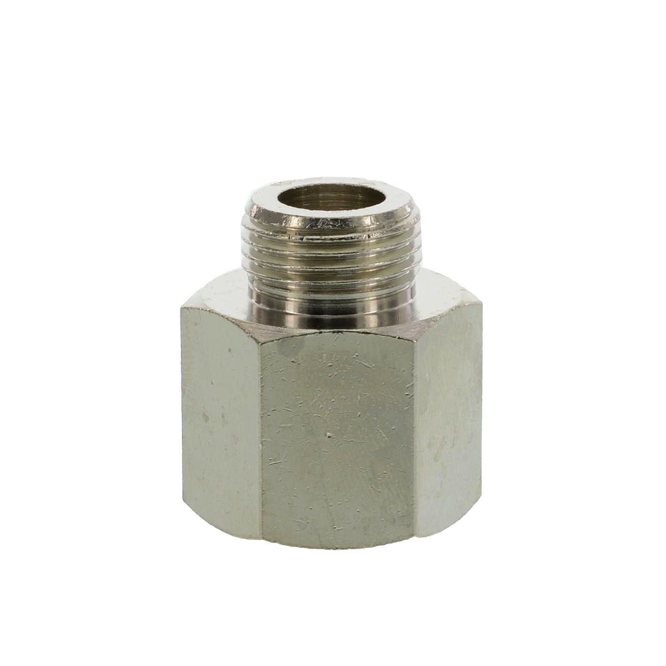 Muffe Sechskant, G 1/2" (IG) x G 3/8" (AG) 