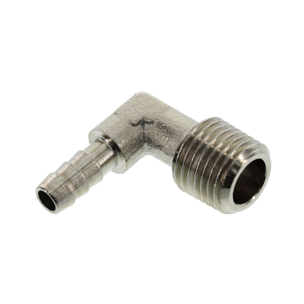 Winkel 1/4" x 6 mm Schlauchtülle, MS vernickelt 