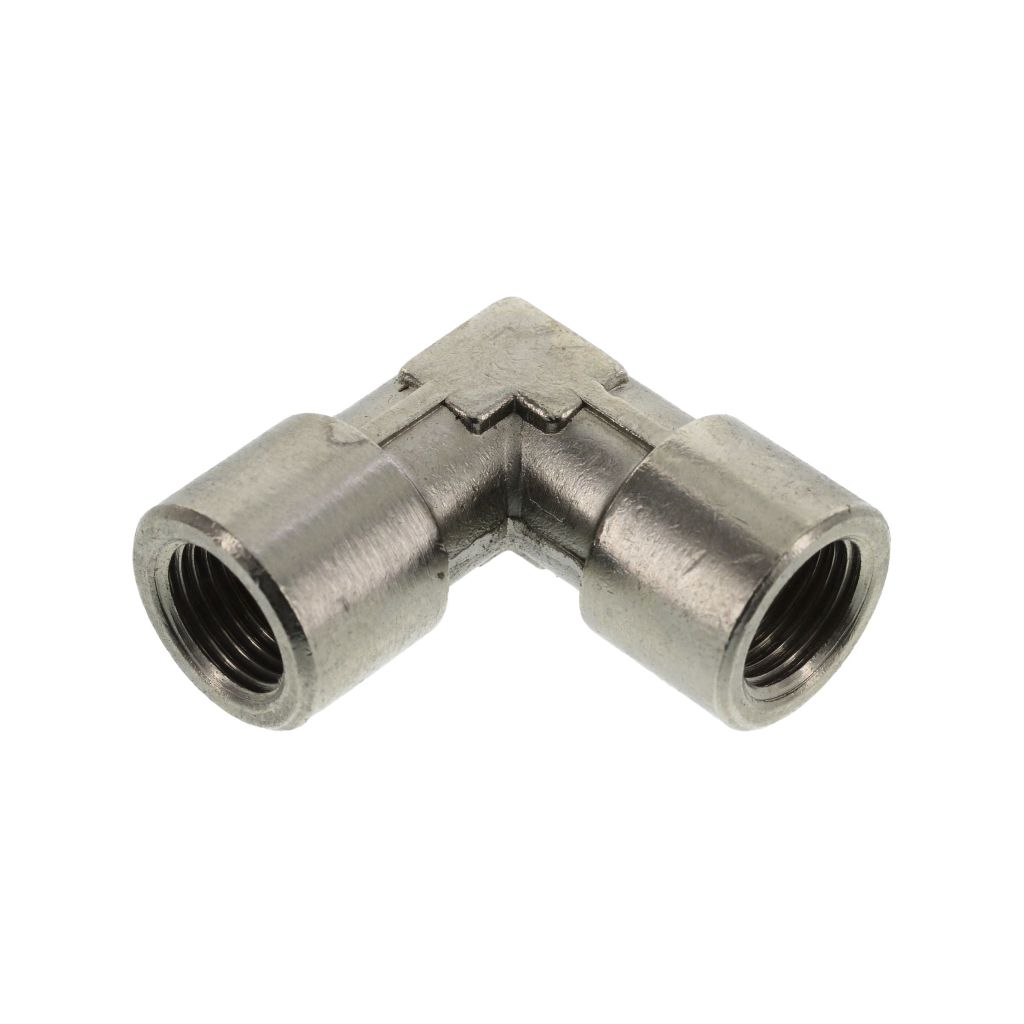 elbow 90° 1/8" x 1/8" ,brass nickel-plated, 