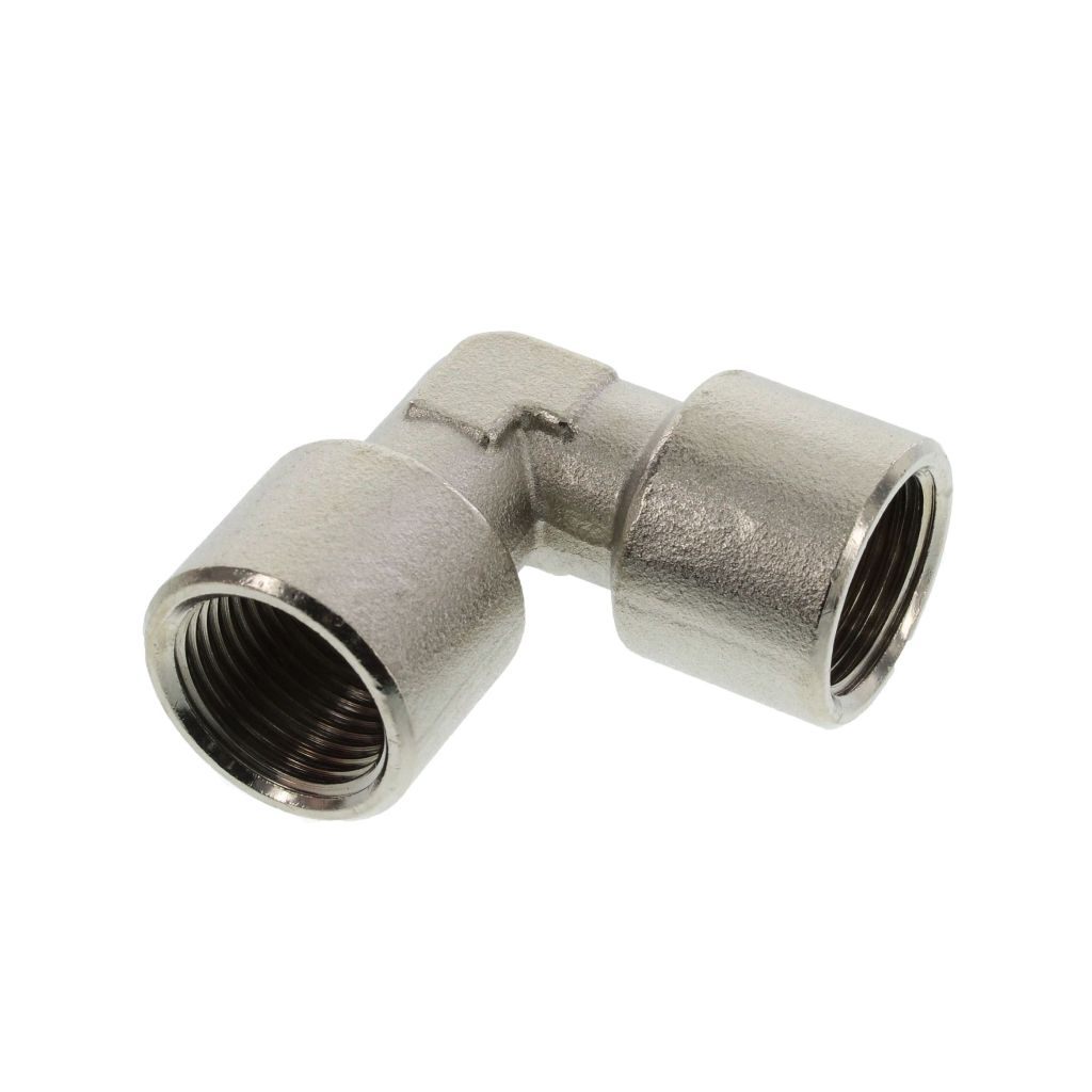 Winkelstück 90°, 3/8", Messing vernickelt, 