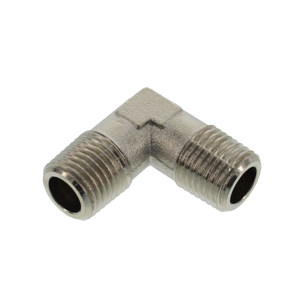 COUDE A x A, 1/4" , LAITON NICK 