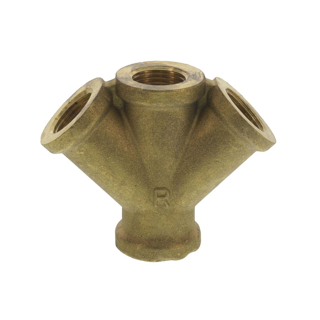 TRIPLE FEMALE BRASS FITTING 