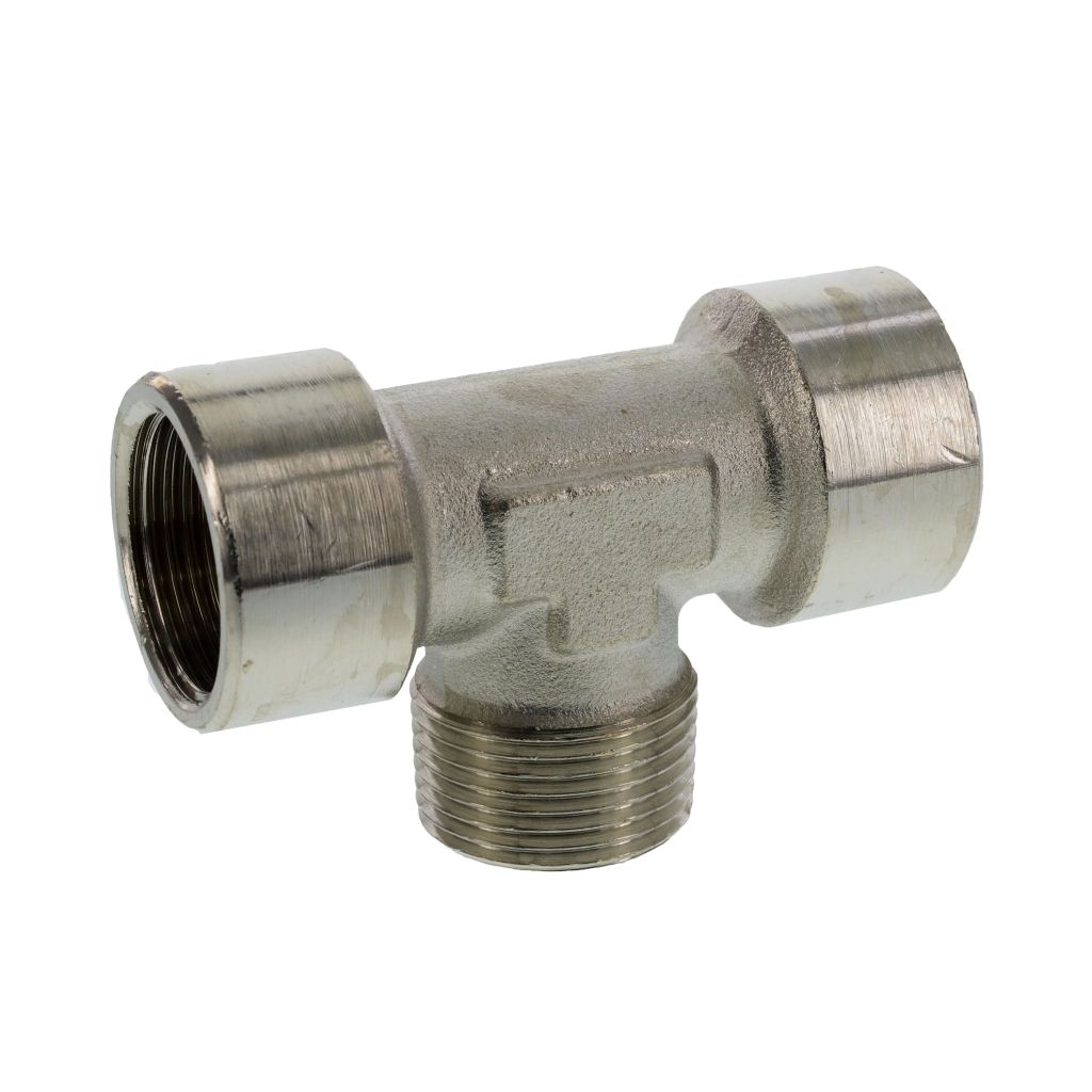 Raccord en T, G 3/4" (F) x R 3/4" (M) x G 3/4" (F) 