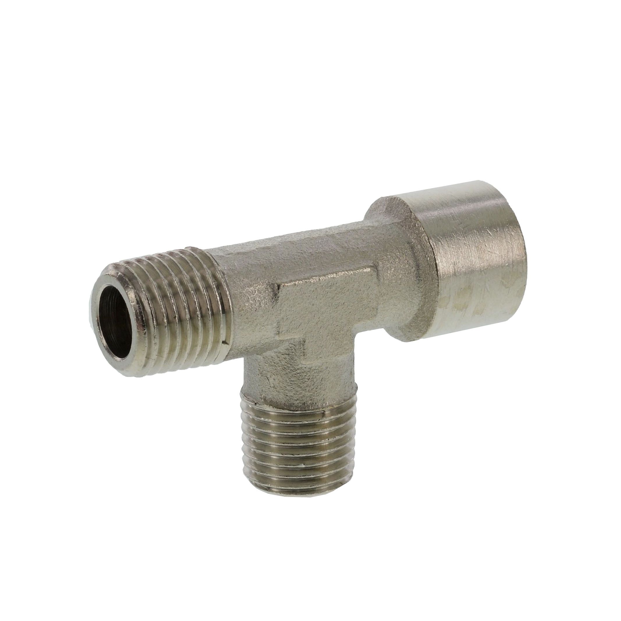 T-Stück  R 1/4" (AG) x R 1/4" (AG) x G 1/4" (IG) 