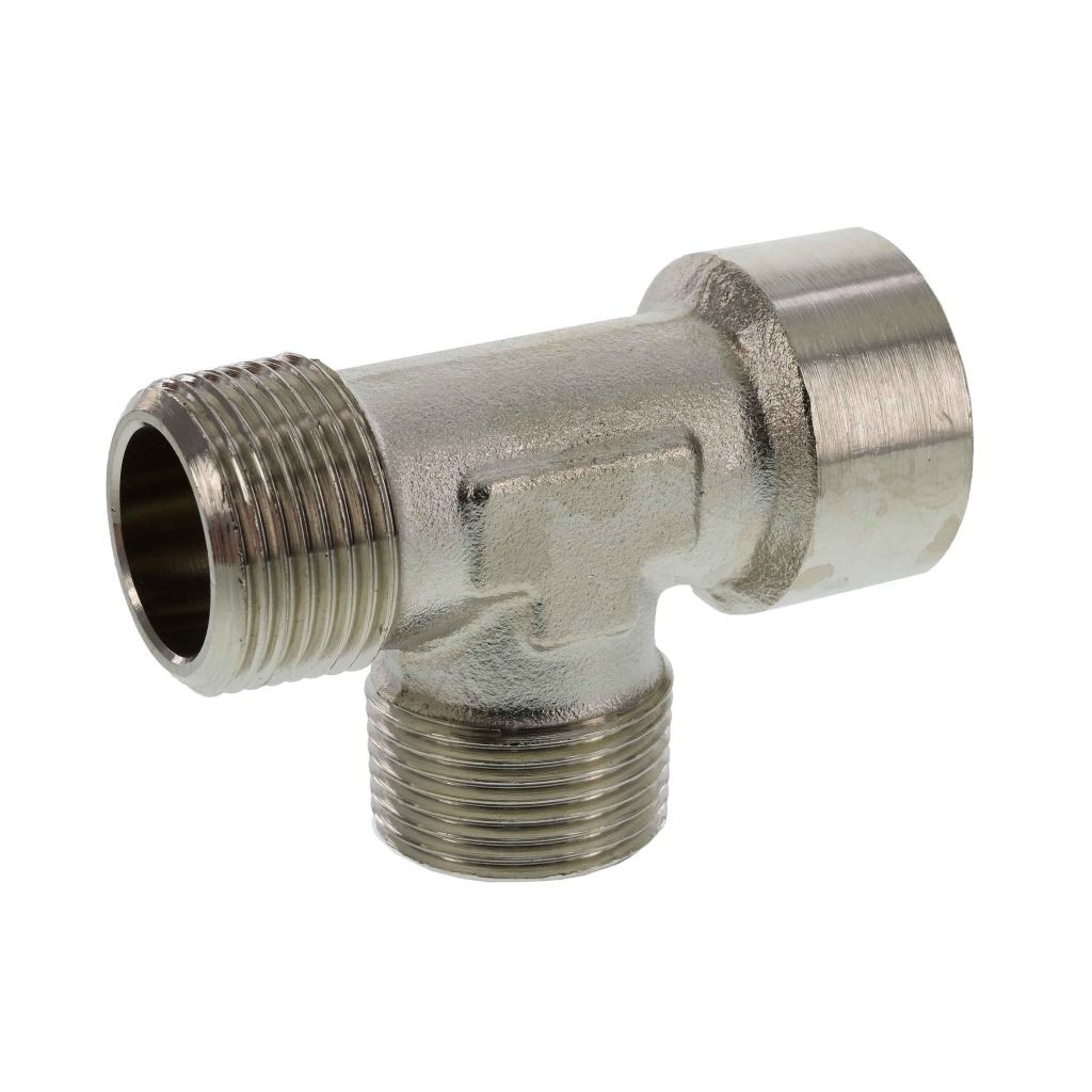 T-Stück  R 3/4" (AG) x R 3/4" (AG) x G 3/4" (IG) 