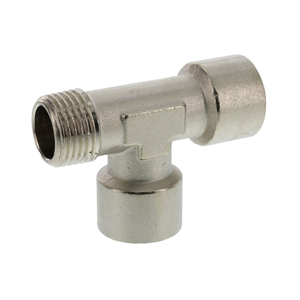 Raccord en T, G 1/2" (F) x G 1/2" (F) x R 1/2" (M) 