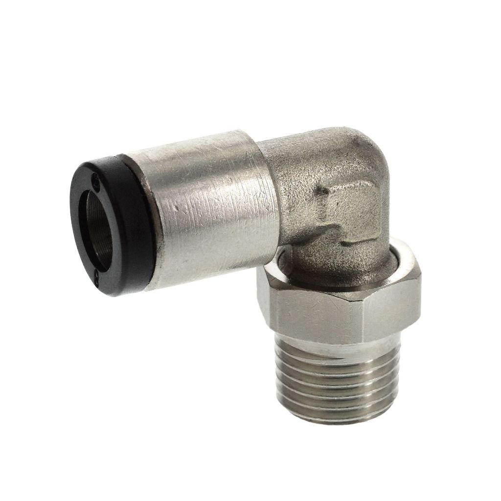 L raccord instantané 8 mm x R 1/4" orientable, NBR 