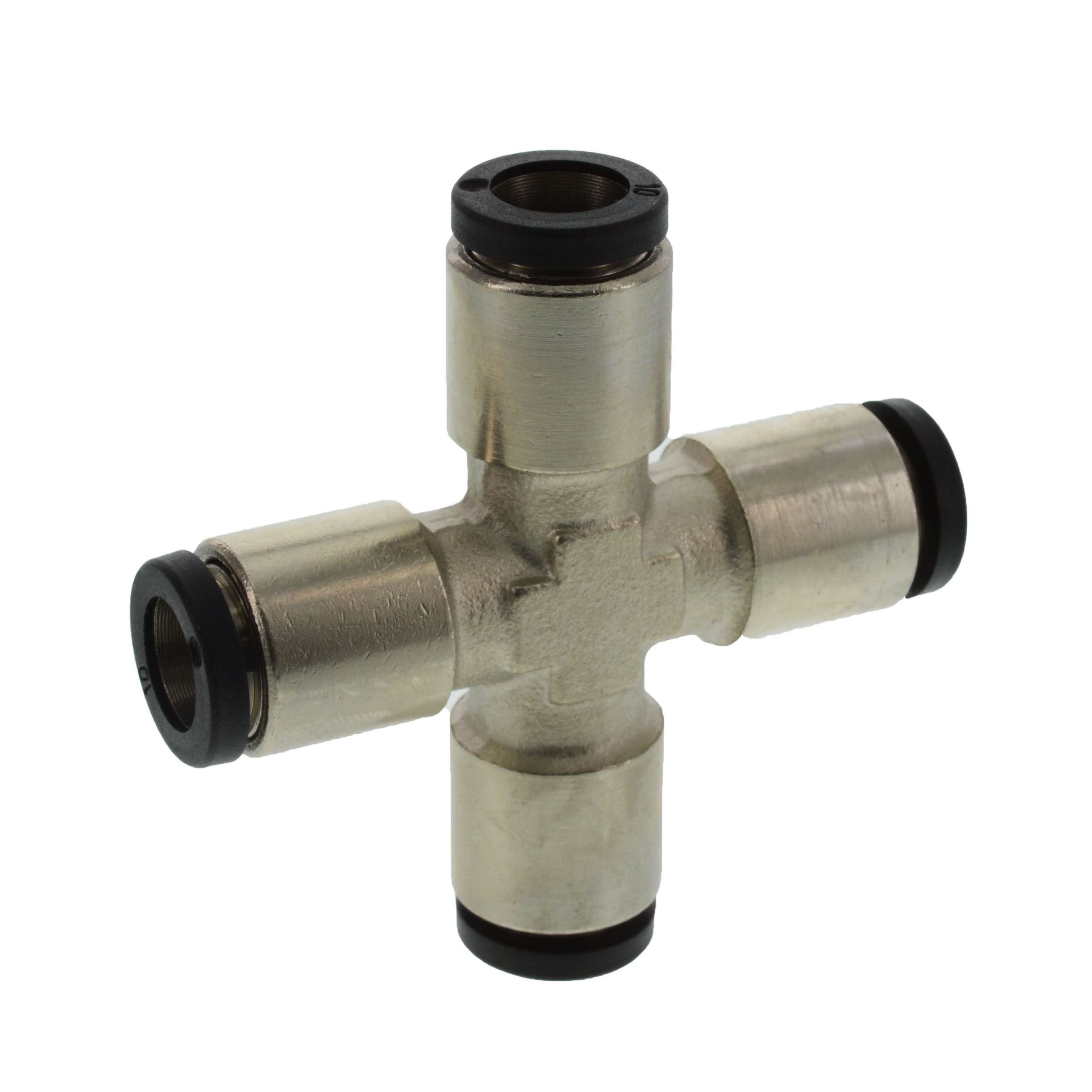 Raccord enfichable croisé - 10 mm, NBR, 