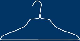 Drahtbügel  2,30 mm  XB, 20" extra breit, weiß 