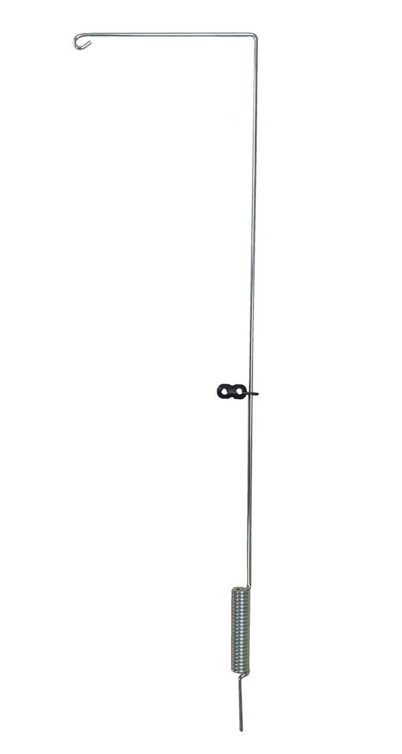 Peitsche mit Feder steckbar, 90 cm lang 