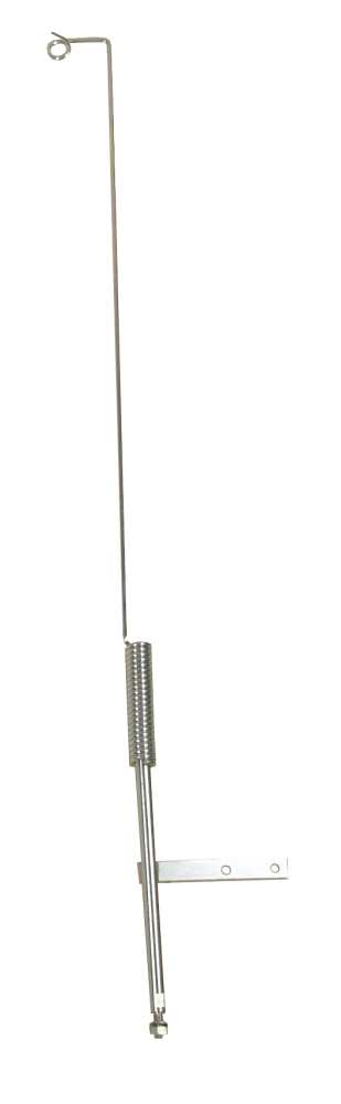 Peitsche, komplett mit Halterung 