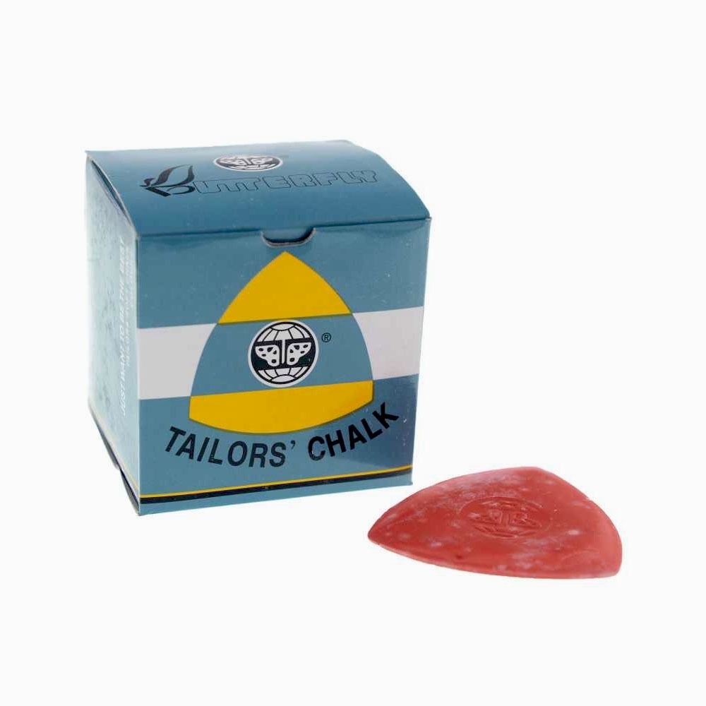 TAILORS CHALK TRIANGLE 60mm, RED, BOX = 10 PCS. 