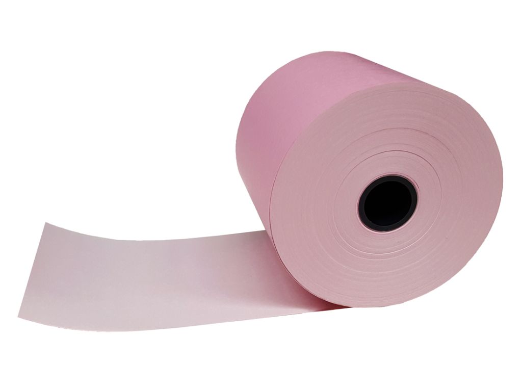 Kassenrolle Thermopapier 58 mm/50 m/ø12 mm, rosa 