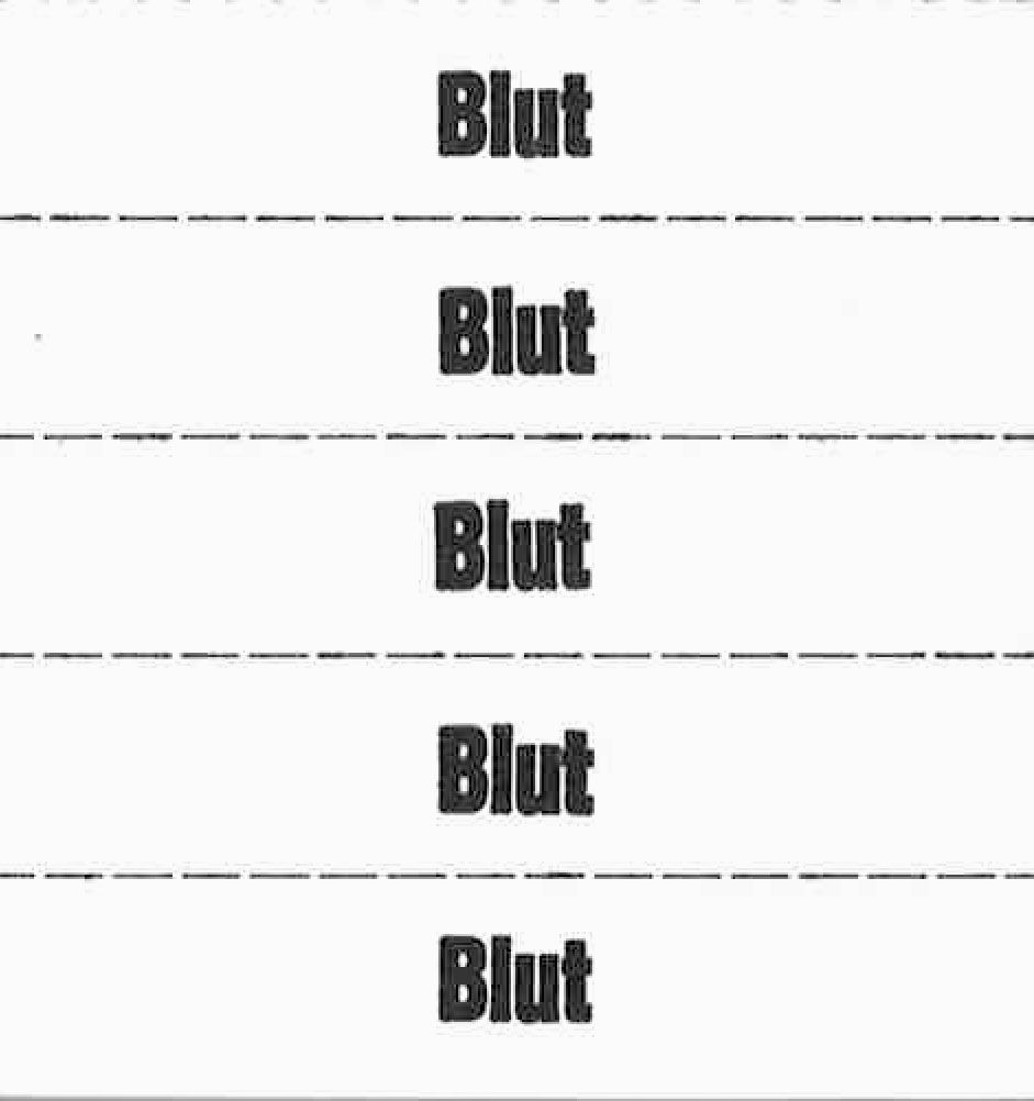 Tickets à marquer, blanc, texte en Allemand 