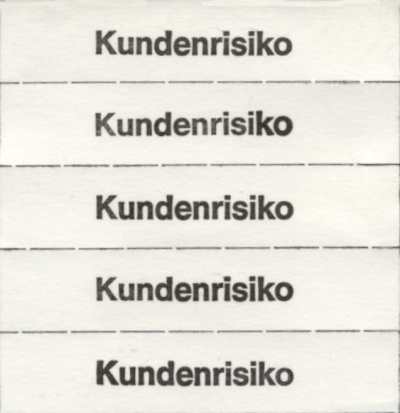 Tickets à marquer, blanc, texte en Allemand 