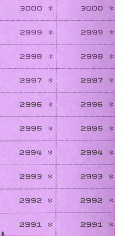 Nummernblock 2-fach, lila 