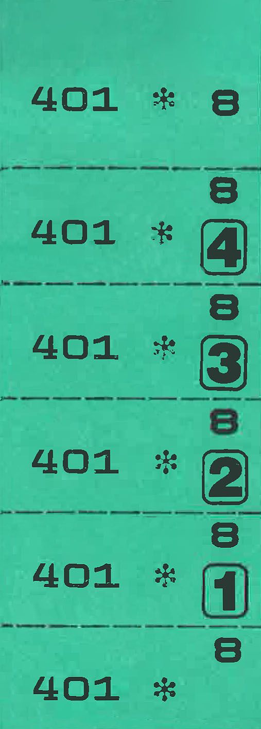 Papiers marqueurs, vert, no. 1 - 1000 