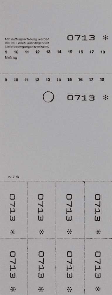 Annahmeblock Kombi  7G, grau, Mindestmenge 