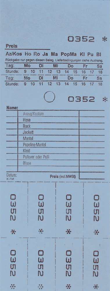 TICKETS DE DEPOT KOMBI 7M,BLEU 