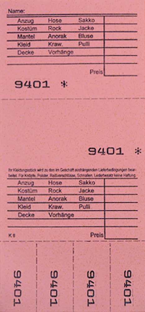 TICKETS DE DEPOT KOMBI 8, 