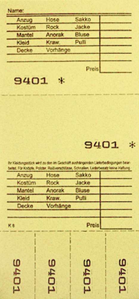 TICKETS DE DEPOT KOMBI 8, 