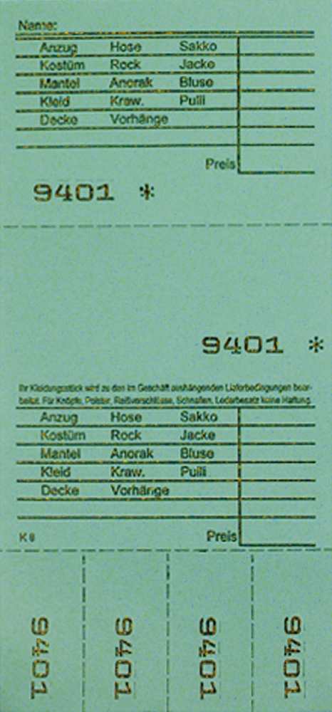 TICKETS DE DEPOT KOMBI 8, 