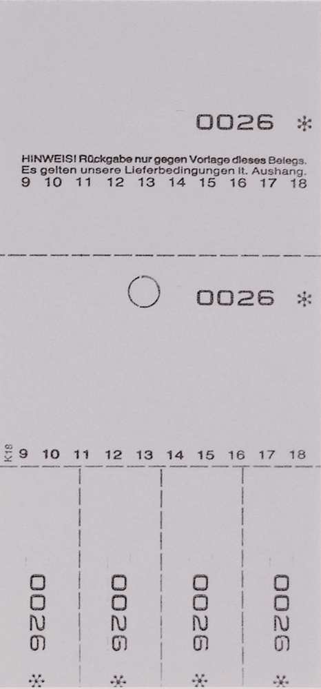 Annahmeblock Kombi 18, grau, Mindestmenge 