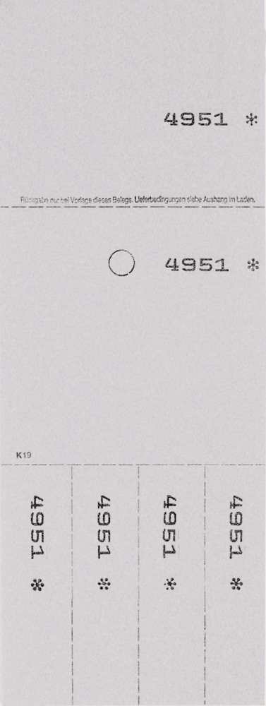 Annahmeblock Kombi 19, grau, Mindestmenge 